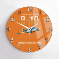 Thumbnail for Martin B-10 design on orange no frame wall clock