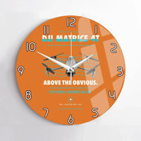 Thumbnail for DJI Matrice 4T design on orange no frame wall clock