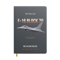 Thumbnail for F-16 Block 70 The Falcon Evolves design on gray notebook