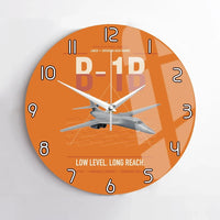 Thumbnail for B-1B Lancer design on orange no frame wall clock