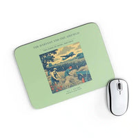 Thumbnail for VINTAGE G4510 - The Harvest And The Airfield - Designed Mouse Pads design on lightgreen rectangle