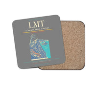 Thumbnail for Klamath Falls Airport (LMT) design on gray 1 piece coaster