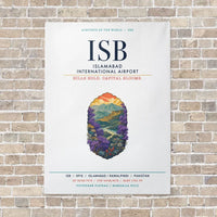 Thumbnail for Islamabad International Airport ISB vertical canvas print - no frame - white background