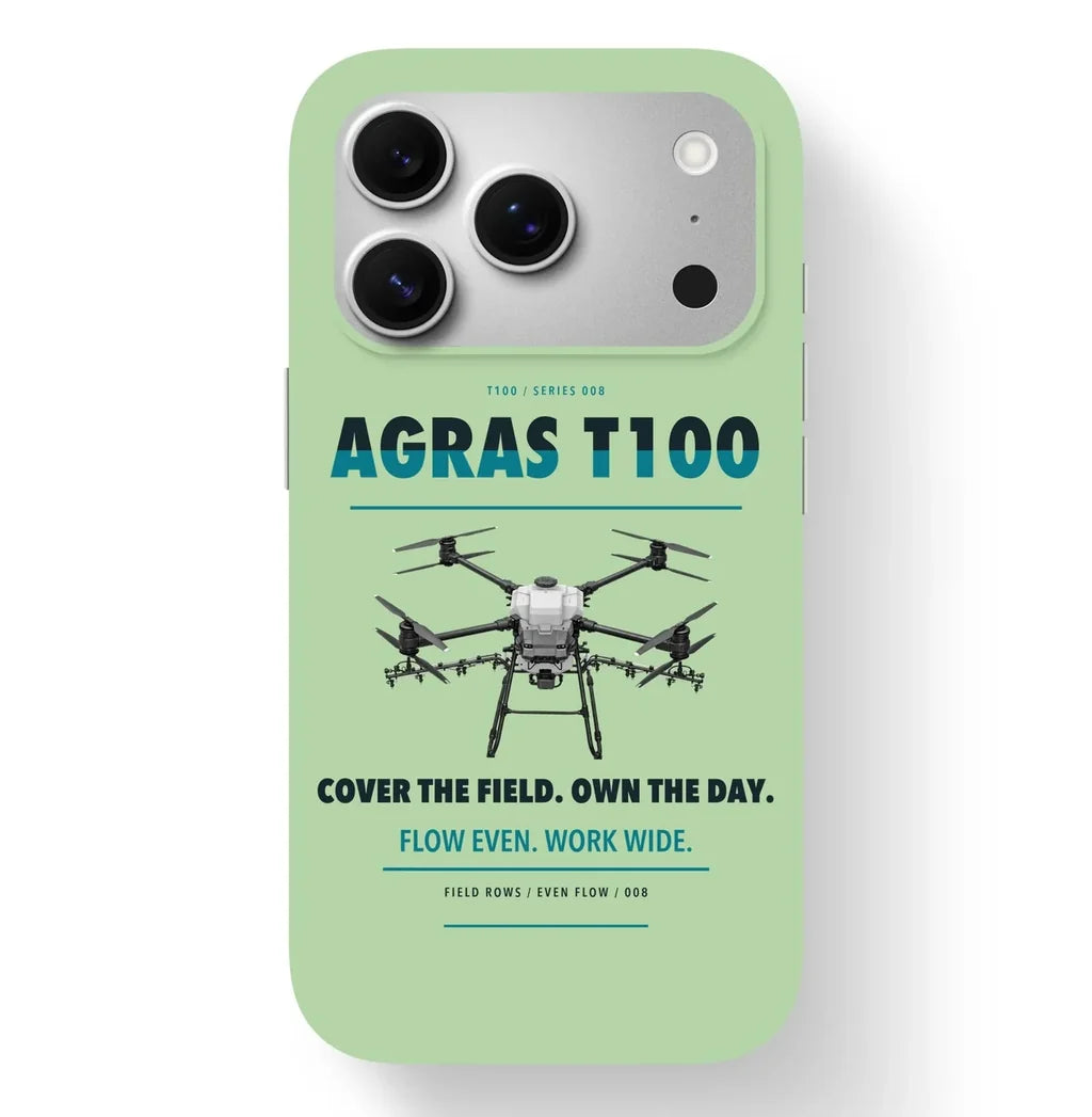 DJI Agras T100 Case design on light green iphone case