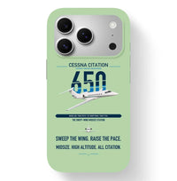 Thumbnail for Cessna Citation 650 - Citation III design on light green magsafe iphone case, for iPhone 17 Pro