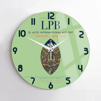 Thumbnail for El Alto International Airport LPB Wall-Clock No-Frame - Light Green