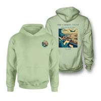 Thumbnail for VINTAGE G4198 - The Caribou Count - Double-Side Hoodie design on lightgreen double side