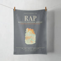 Thumbnail for Rapid City Regional Airport (RAP) design on gray towel