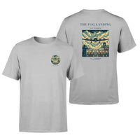 Thumbnail for VINTAGE G4095 - The Fog Landing - Double-Side T-Shirt design on lightgray double side t shirt