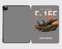 Thumbnail for F-15E Strike Eagle design on gray ipad tablet case
