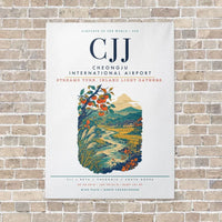 Thumbnail for Cheongju International Airport CJJ vertical canvas print - no frame - white background