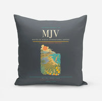 Thumbnail for Región de Murcia International Airport (MJV) design on gray pillow