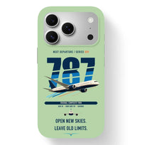 Thumbnail for Boeing 787-8 Dreamliner design on light green magsafe iphone case