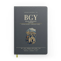 Thumbnail for Milan Bergamo Airport (BGY) design on gray notebook