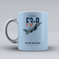 Thumbnail for Dassault Rafale C — F3-R standard design on light blue ceramic mug, double-side print