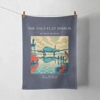 Thumbnail for VINTAGE G4333 - The Salt Flat Mirror - Designed Towels design on navyblue
