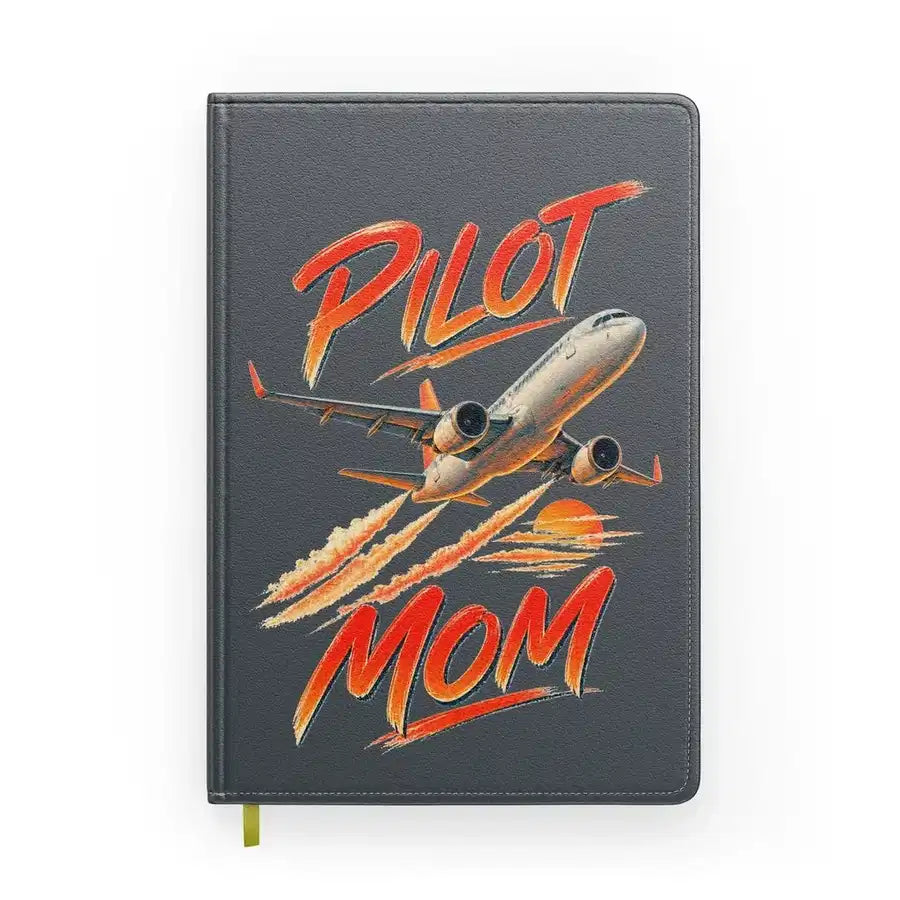 Pilot Mom design on gray notebook