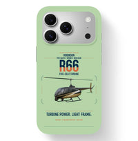 Thumbnail for Robinson R66 design on light green magsafe iphone case, for iPhone 17 Pro