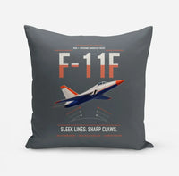 Thumbnail for F-11F Tiger design on gray pillow
