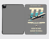 Thumbnail for Boeing 777-9 design on gray ipad tablet case