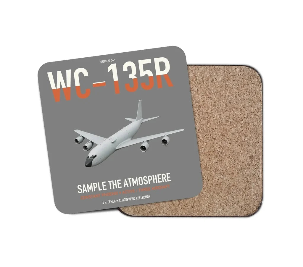 WC-135R Constant Phoenix design on gray 1 piece coaster
