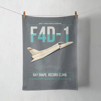Thumbnail for F4D-1 Skyray design on gray towel