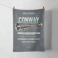 Thumbnail for CONWAY design on gray towel