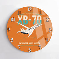 Thumbnail for XB-70A Valkyrie design on orange no frame wall clock