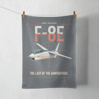 Thumbnail for F-8E Crusader design on gray towel