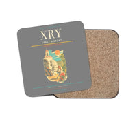 Thumbnail for Jerez Airport (XRY) design on gray 1 piece coaster
