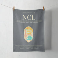 Thumbnail for Newcastle International Airport (NCL) design on gray towel