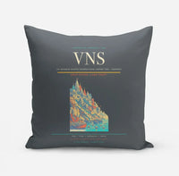 Thumbnail for Lal Bahadur Shastri International Airport (VNS) design on gray pillow