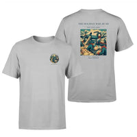 Thumbnail for VINTAGE G4255 - The Holiday Mail Rush - Double-Side T-Shirt design on lightgray double side t shirt