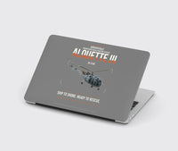 Thumbnail for Aérospatiale SA 316B Alouette III design on gray MacBook case