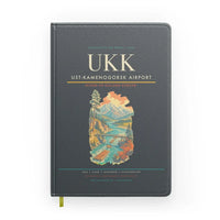 Thumbnail for Ust-Kamenogorsk Airport (UKK) design on gray notebook