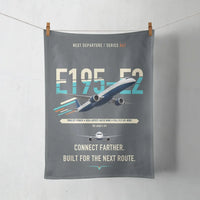 Thumbnail for Embraer E195-E2 design on gray towel