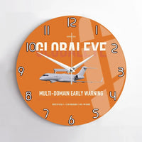 Thumbnail for Saab GlobalEye design on orange no frame wall clock