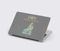 Thumbnail for Ahmed Ben Bella Airport (ORN) design on gray MacBook case