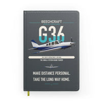 Thumbnail for Beechcraft Bonanza G36 design on gray notebook