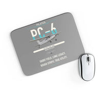 Thumbnail for Pilatus PC-6 Porter design on gray rectangle mouse pad