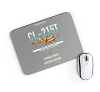 Thumbnail for Canadair CL-215T design on gray rectangle mouse pad