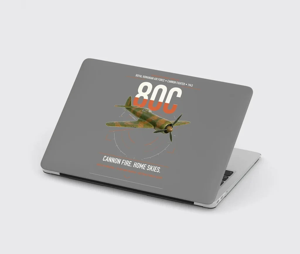 IAR 80C design on gray MacBook case