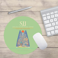 Thumbnail for Sarajevo International Airport SJJ Mouse-Pad Round - Light Green