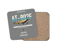 Thumbnail for Air Tractor AT-802F design on gray 1 piece coaster