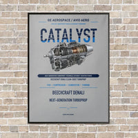Thumbnail for CATALYST vertical canvas print - framed - light gray background