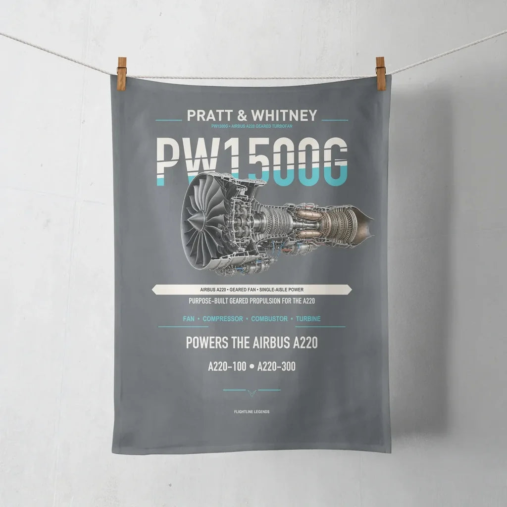 PW1500G design on gray towel