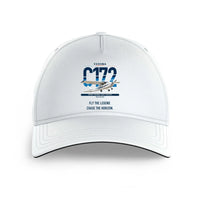 Thumbnail for Cessna 172 Skyhawk design on white printed hat