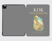Thumbnail for Kokkola-Pietarsaari Airport (KOK) design on gray ipad tablet case