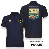 Thumbnail for VINTAGE G4474 - The Thermal Circus - Double-Side Polo T-Shirt design on navyblue+name