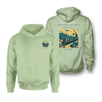 Thumbnail for VINTAGE G4527 - The Spare Parts Train - Double-Side Hoodie design on lightgreen double side